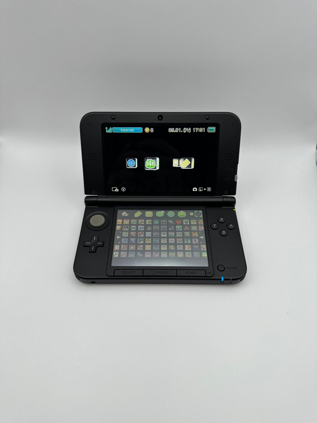 Nintendo 3DS XL in Schwarz, Zustand A+ – Produktfoto 7