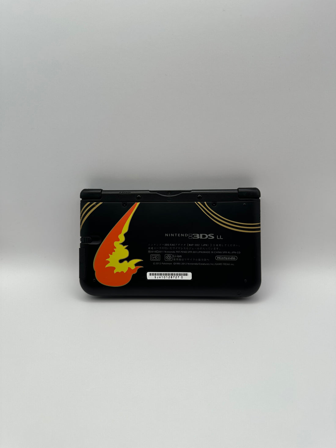 Nintendo 3DS XL - Schwarz, Glurak Design