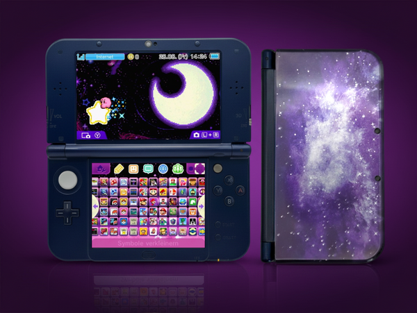 New Nintendo 3DS XL im Galaxy Design mit IPS-Display, Zustand A+ – Hauptbild