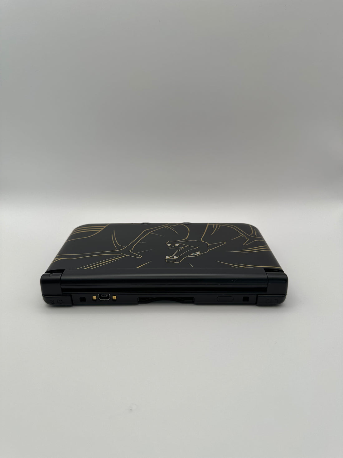 Nintendo 3DS XL - Schwarz, Glurak Design