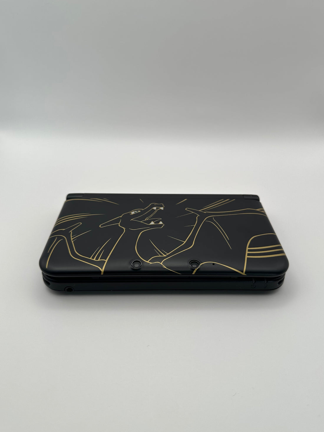 Nintendo 3DS XL - Schwarz, Glurak Design