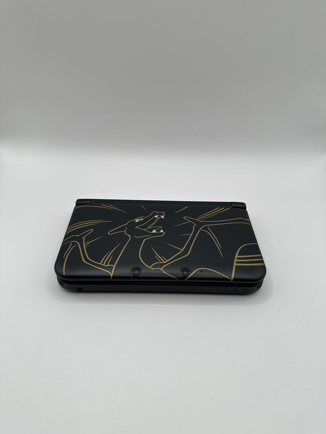 Nintendo 3DS XL - Schwarz, Glurak Design