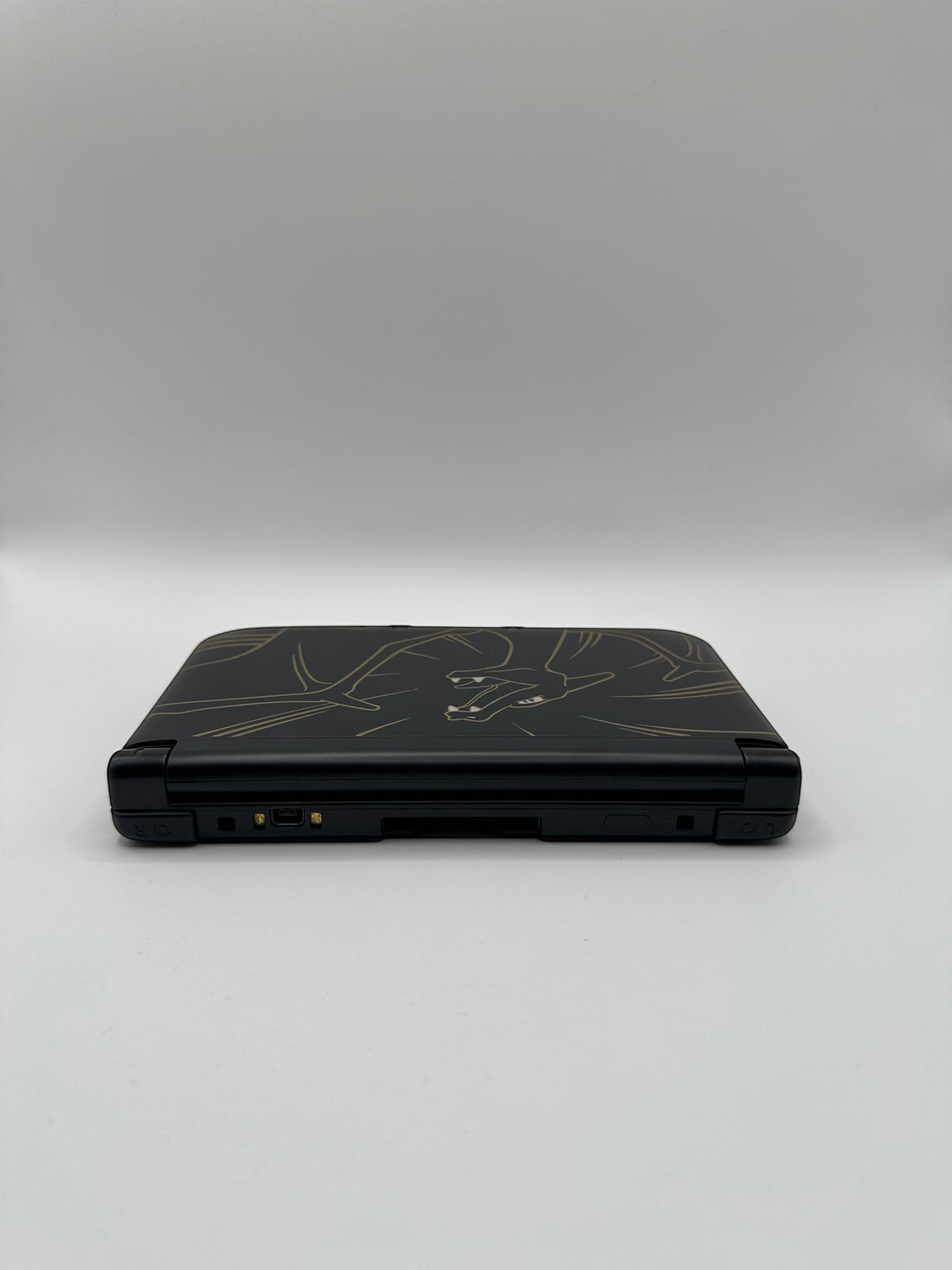 Nintendo 3DS XL - Schwarz, Glurak Design
