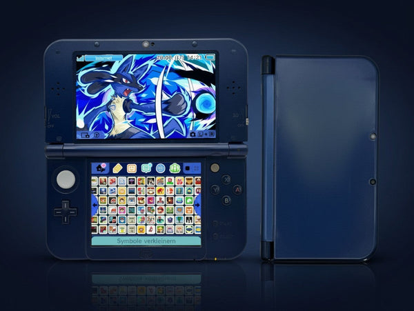 ReCollected New Nintendo 3DS XL in Blau mit zwei Displays und vorinstallierten Spielen in sehr gutem Zustand