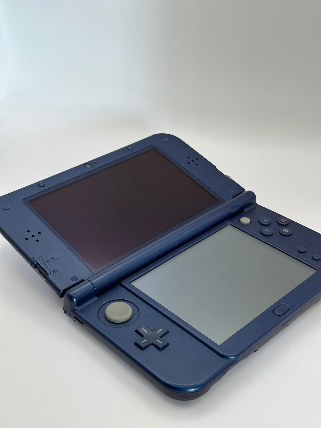 ReCollected New Nintendo 3DS XL Galaxy edition handheld console in dark blue with dual screens and grey buttons