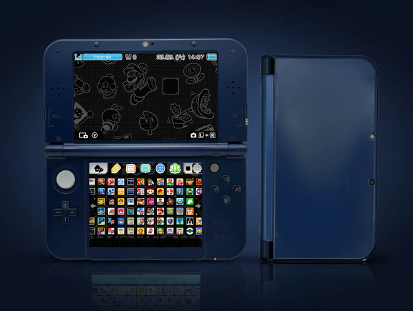 New Nintendo 3DS XL in Blau mit IPS-Display, Zustand S- – Hauptbild