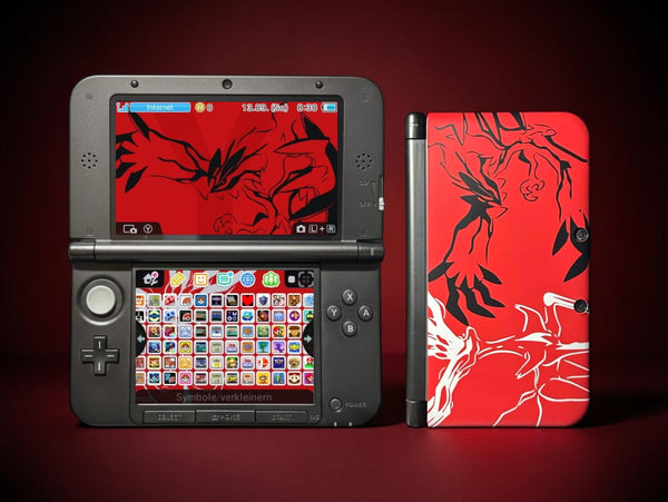 Nintendo 3DS XL - Rot, Yveltal Design